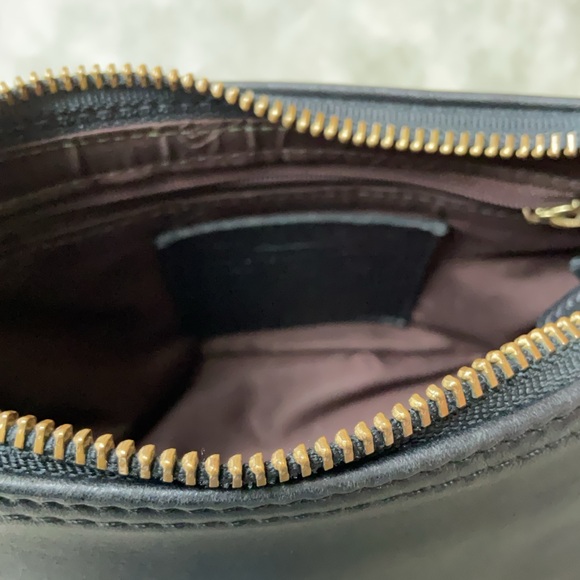 Vintage COACH Black Leather Demi Baguette Bag 9844 - Picture 4 of 16